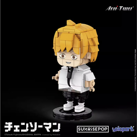 Official SUNRISEPOP Chainsaw Man Four Big Head Bricks Combo - Picture 6 of 12